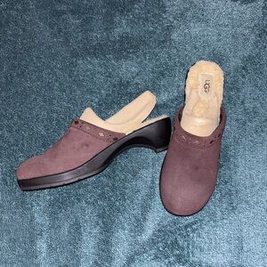 UGG Women's Chocolate Brown Slingback Mules